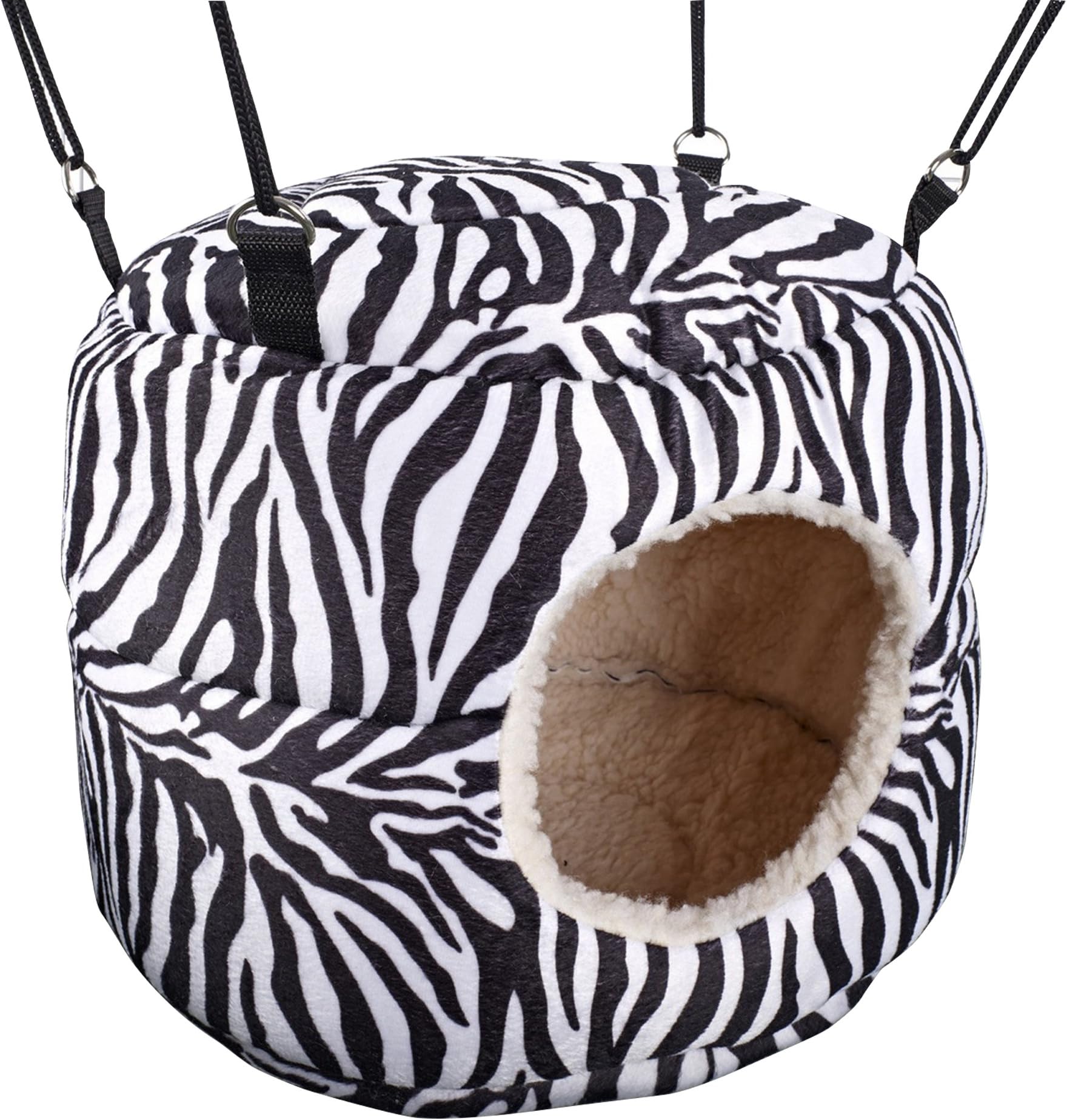 Little Friends Huge Rodent-Hive Rat Ferret Toy, Zebra Print