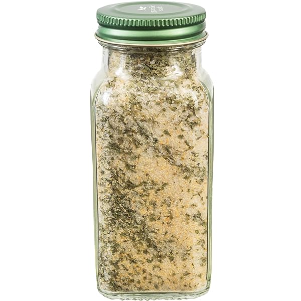 SIMPLY ORGANIC GARLIC SALT, 4.7 OUNCE BOTTLE, PERFECT BLEND OF SALT, GARLIC AND PARSLEY FOR ANY SAVORY DISH
