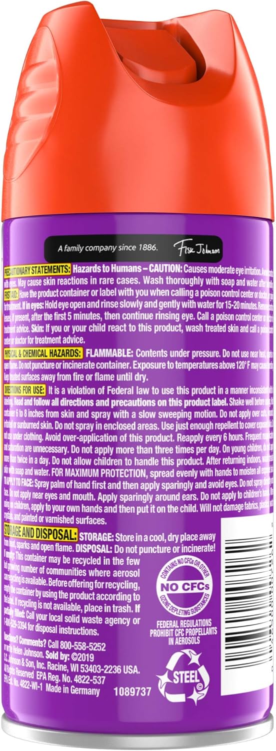 Off! Family Care Picaridin Aerosol, 5 OZ (Pack - 1): Health & Personal Care