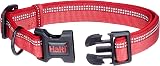Halti Dog Collar Premium Comfy Nylon Neoprene Padding Reflective Red Size L view 2