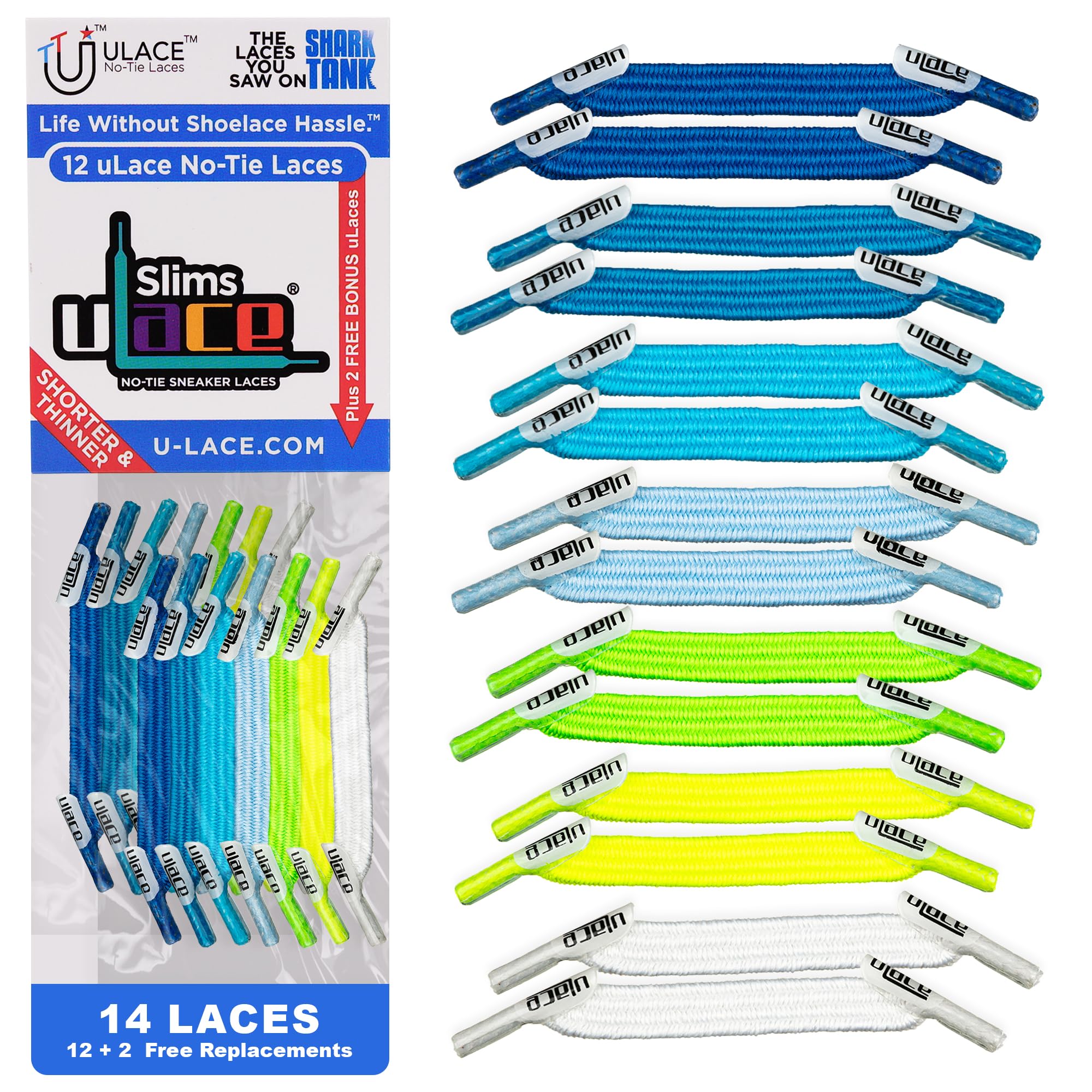 uLace Slims Double Pack - Sun & Blue Skies Multi-Pack
