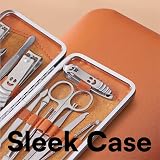 H&S Manicure Set 14 Pc Stainless Steel with Leather Case view 5