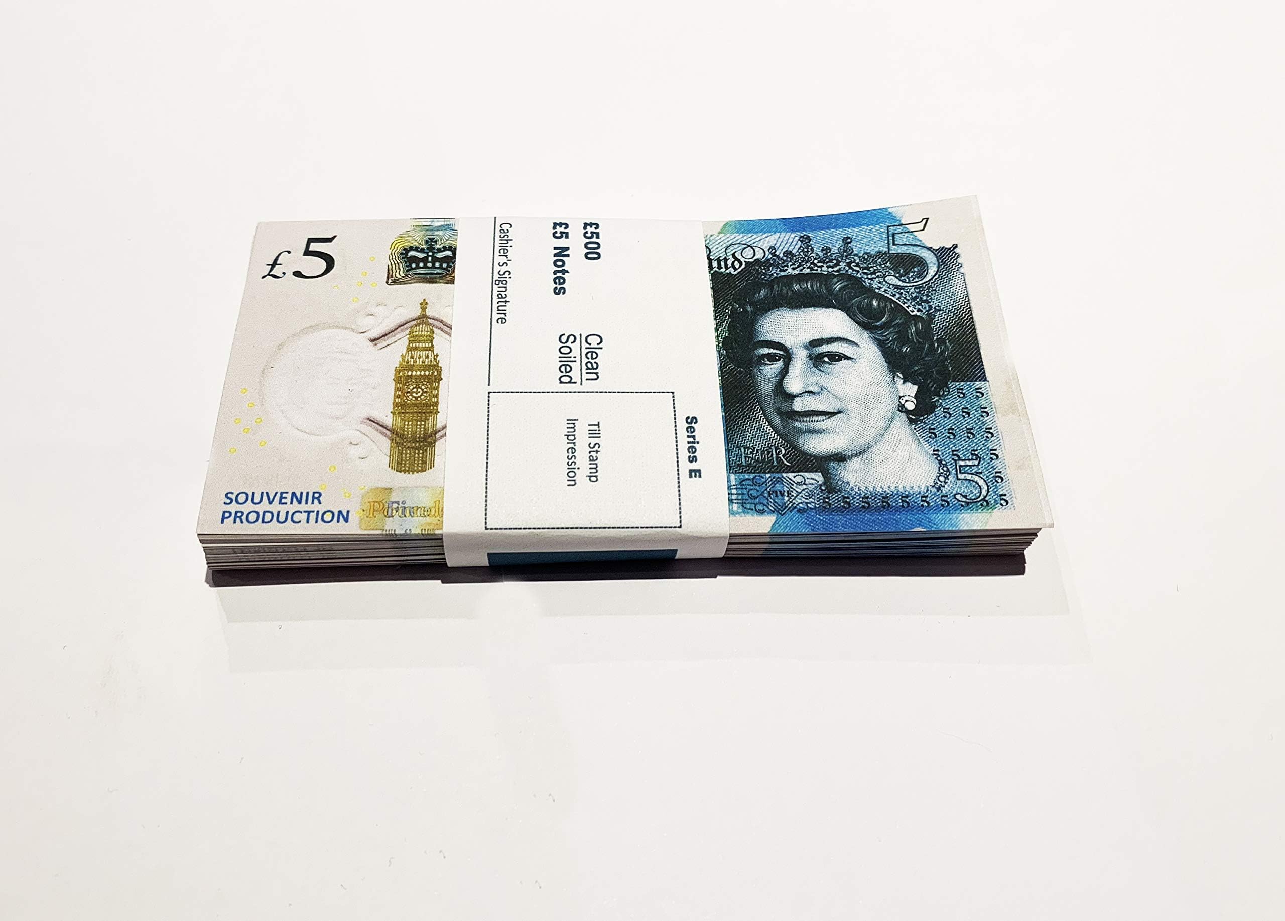 PROP MONEY UK 5,10,20,50 POUNDS NOVELTY PRETEND COUNTING LEARNING 100PCS (5)