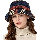 Zando Fuzzy Bucket Hats for Woman & Men- Fashion Warm Winter Faux Fur Hats Cute Soft Fluffy Rave Fisherman Cap