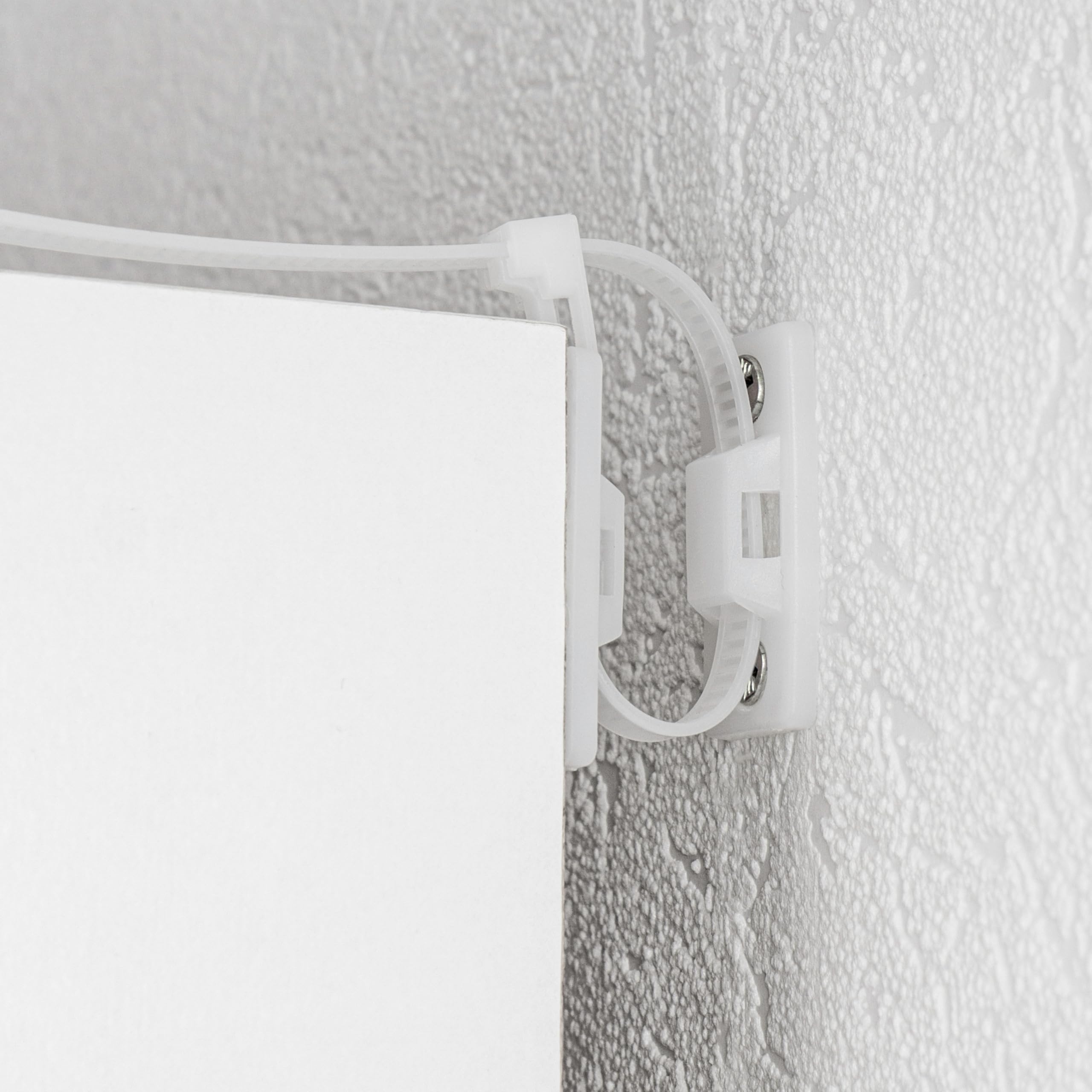 Anti-tip Device for Shelves, chests of Drawers and cupboards, 10 Pack, for screwing, Easy to Activate/deactivate, Protection for Small Children and Pets, Set with Fasteners