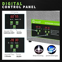 ONEZILI Ultrasound Cleaning Machine, 4.5L Digital