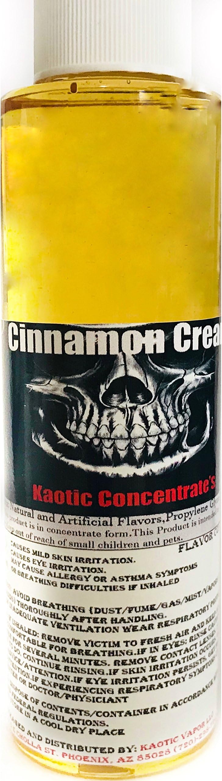 Kaotic Flavor Concentrate's, Food Grade, USA 4 oz Bottle (Cinnamon Cream)