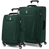 Travelpro Maxlite 5 Softside Spinner Set, Forest, 2-Piece (21/25) | Includes Carry-On &amp; Medium Checked, Expandable Luggage With 4 Wheels, Lightweight &amp; Versatile, Men &amp; Women