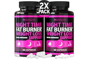 NuttraFaza INC (2 Pack) Night Time Weight Loss Pills for Women Belly Fat Burner for Women - Diet Pills That Work Fast for Wom