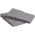 Amazon Brand – Pinzon Signature Cotton Heavyweight Velvet Flannel Pillow Cases - Standard, Graphite