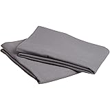 Amazon Brand – Pinzon Signature Cotton Heavyweight Velvet Flannel Pillow Cases - Standard, Graphite