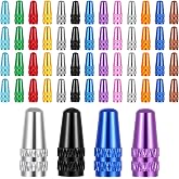 Jeffdad 52 Pcs Presta Valve Caps, 13 Colors Aluminum Bike Valve Stem Cap | Presta Valve Cover Bicycle Tire Air Dust Stem Covers Used On Presta/French Valves Bike Tire Caps
