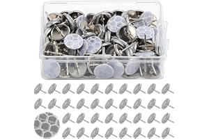 100pcs Reflective Tacks, Box Package Reflective Trail Markers Tacks Thumb Tacks Glow in The Dark Tacks for Hunting Camping Hi