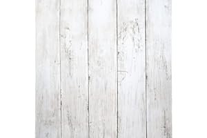 CiCiwind Peel and Stick Wallpaper Wood Contact Paper White Shiplap Wall Paper Peel and Stick Modern Rustic Wood Removable Waterproof Self Adhesive Wallpapers for Cabinets Bedroom Bathroom 78.7"x17.7"