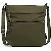 Vera Bradley Women's Cotton Triple Zip Hipster Crossbody Purse