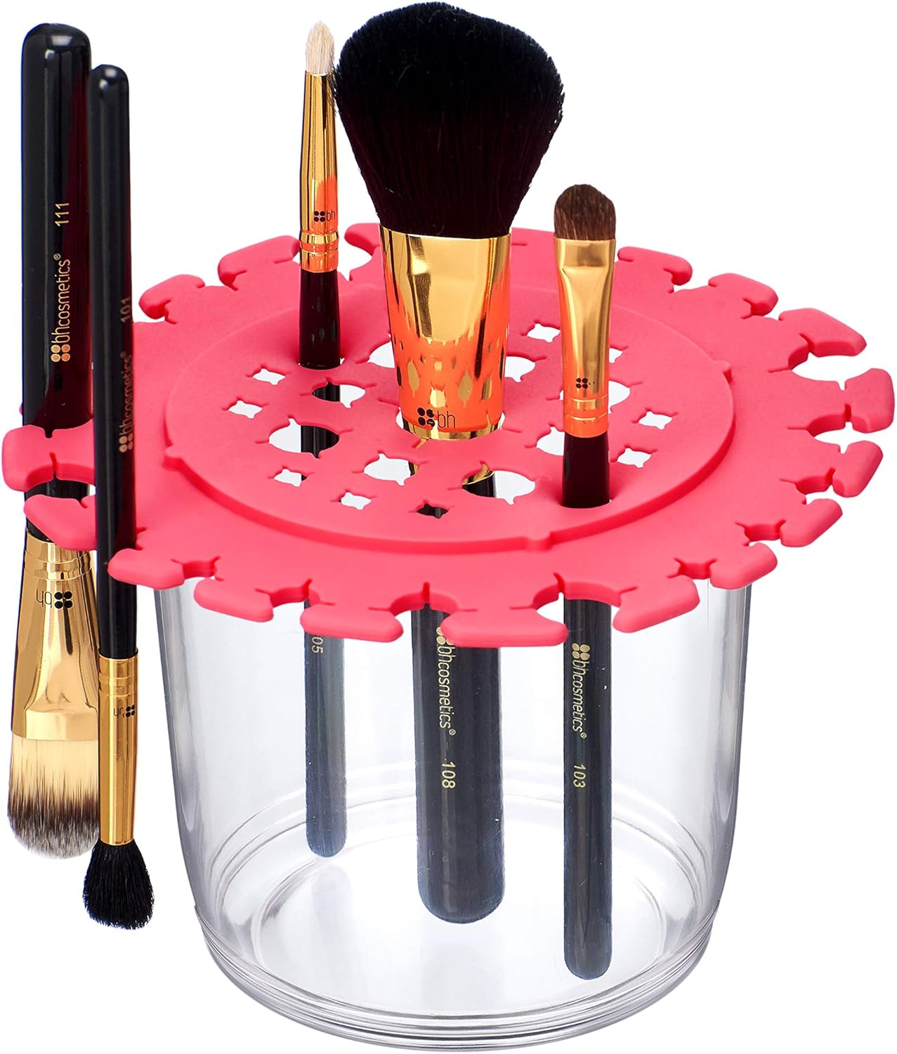 Amazing Abby Rachel 41 Holes Acrylic Makeup Brush Holder & Drying Rack, Plastic