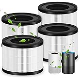 4 Packs AP-S0610L Replacement Filter Compatible with Mooka AP-S0610L Air Cleaner Purifier, 3-Stage Filtration System