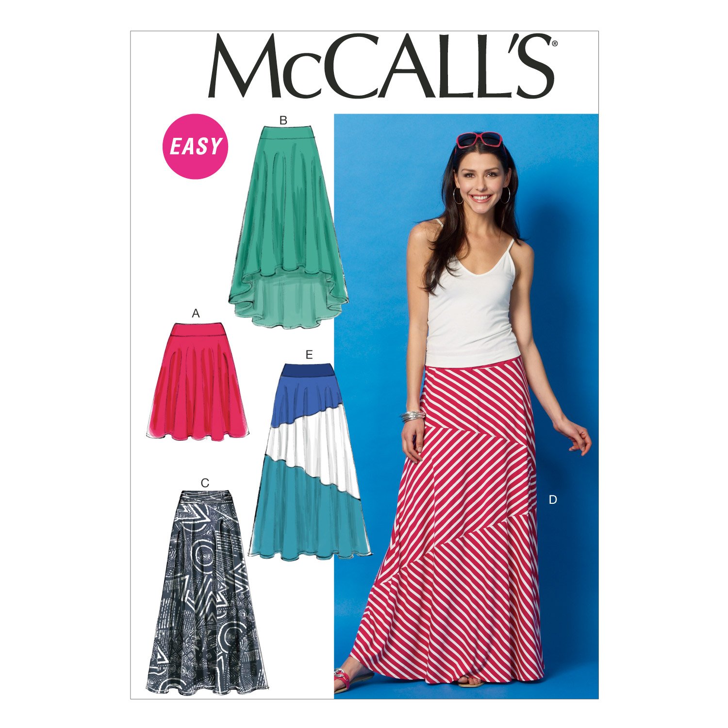 McCall's Patterns MC6966 ZZ Sizes Large 16-18/ Extra-Large 20-22/ XXL 24-26 Misses Skirts
