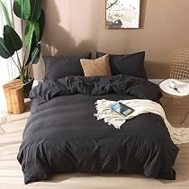 Amazon.com: F.Y.Dreams 100% Washed Cotton Duvet Cover for Weighted ...