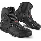 PROFIRST Short Ankle Leather Motorbike boots for men Motorcycle boots Protective Shoes for Riders Adventure motorcycle Boots - CE Approved
