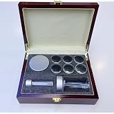 Portable Communion Service Set With Hard Case, 6 Communion Glasses Cups, Tin Bread Container, 100ml Juice Container, Anointing Oil Bottle, Great Catholic Gift for Ordination