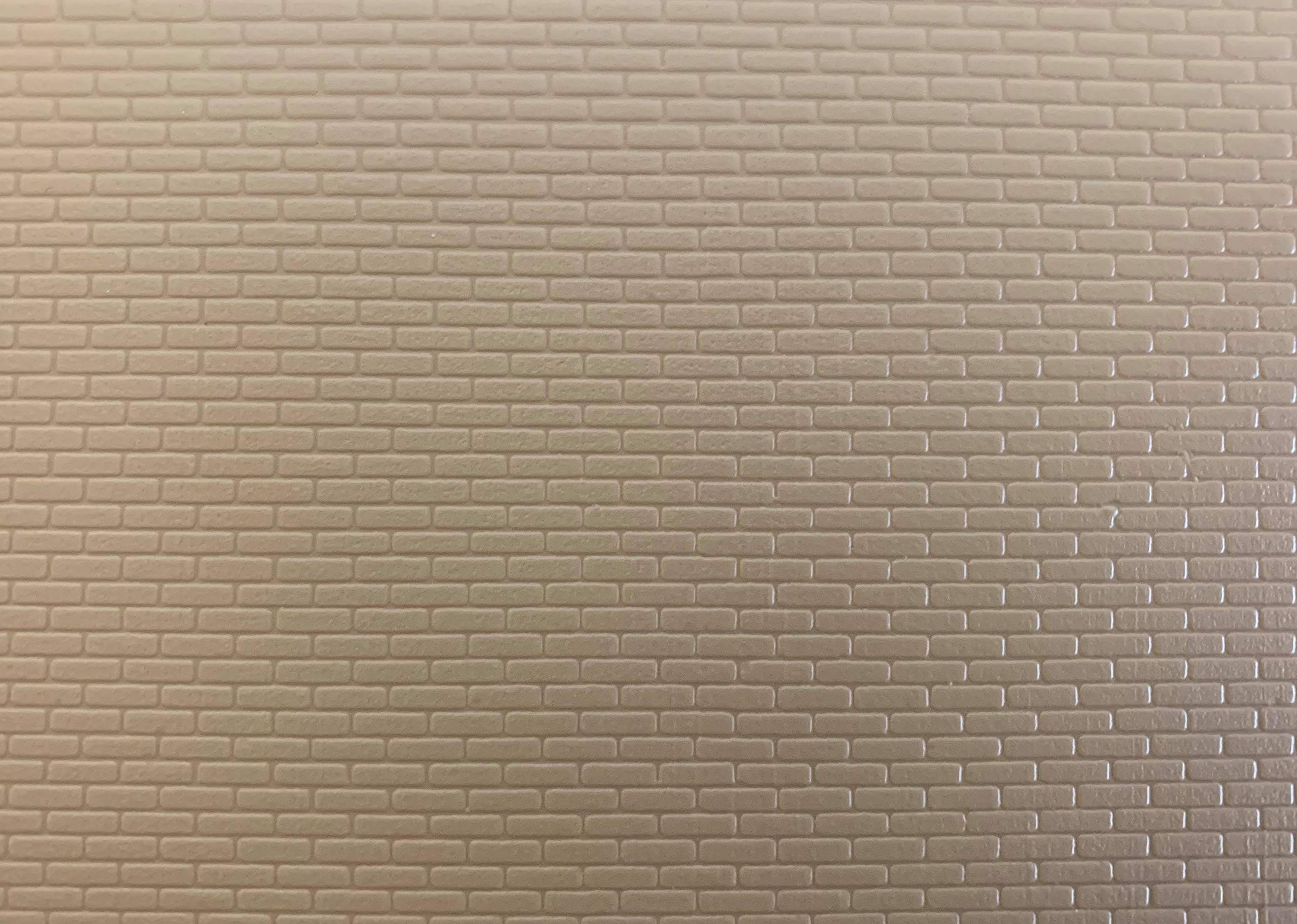 Slater's Plastikard 0406 7mm 'O' Gauge Brick Plastic Styrene Sheet