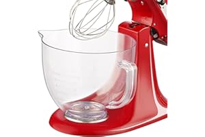 5 QT Food Grade Plastic Mixer Bowl Compatible with KITCHENAID TILT-HEAD STAND MIXERS 4.5-Quart (4.3 L) And 5-Quart (4.7 L), W