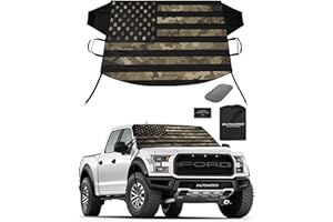 AUTOAMERICS Windshield Snow Cover - Windshield Cover for Ice and Snow - Waterproof Shield Window Protector for Car Truck SUV