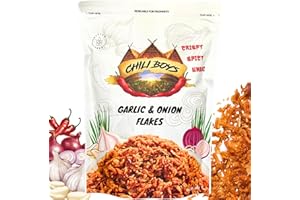 Chili Boys Spicy Crunchy Garlic and Onion Flakes | Spicy Food Topper and Seasoning | Crispy, Bold Flavor for Salads, Soups, P