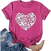 Womens Breast Cancer Shirts Pink Ribbon Cure Breast Cancer Awareness Tshirts Short Sleeve Tops