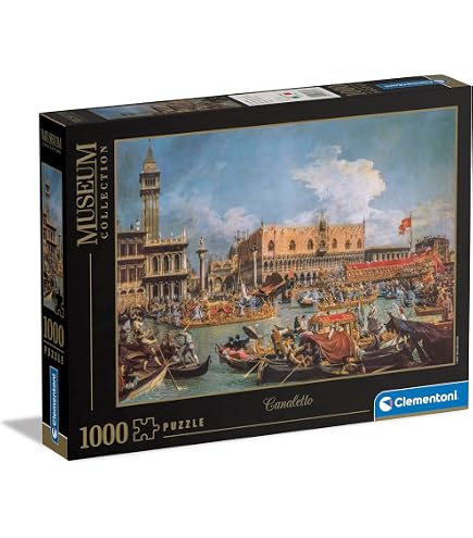 Clementoni - Puzzle 1000 Pezzi Arte per Adulti e Ragazzi, Museum Collection, Tema Pranzo dei Canottieri Renoir, Poster Incluso, Compact Box, Idea Regalo Uomo e Donna, Made in Italy, 70x50 cm, 37063