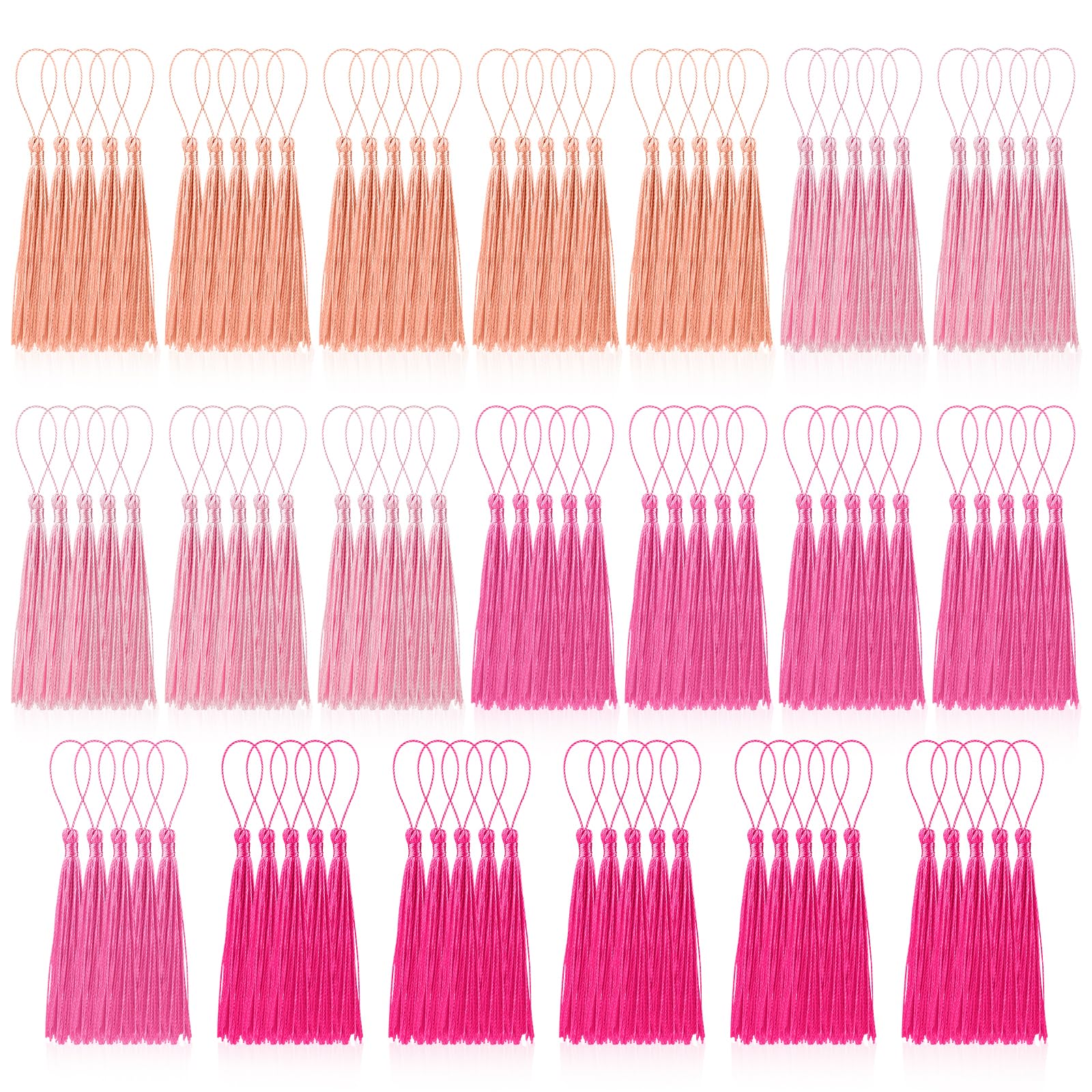 Photo 1 of ***MISSING PARTS***
BOUBONI 100 Pcs Bookmark Tassels Bulk Pink Series Soft Craft Silky Handmade Mini Tassels for Jewelry Making with Loops for DIY Craft Accessory Dress Decoration
