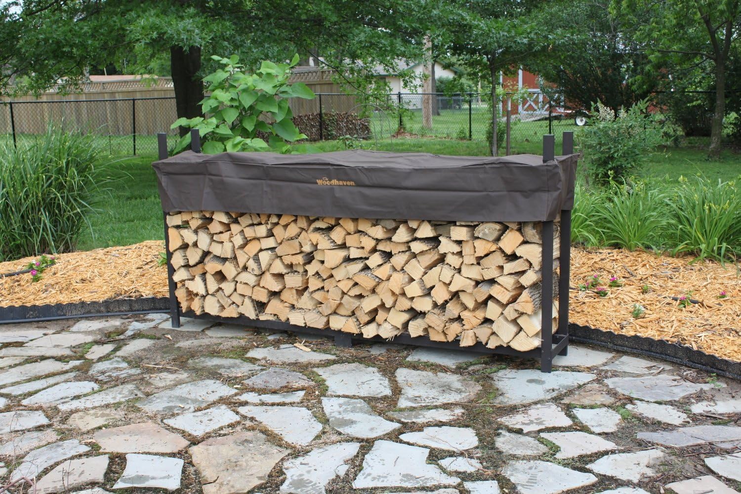 Woodhaven 96WRC 8 Foot Woodhaven Firewood Storage Rack With Standard