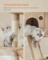 Feandrea Feandrea Cat Tree 206 cm Large Condo 13 Scratching Posts 2 Caves view 5