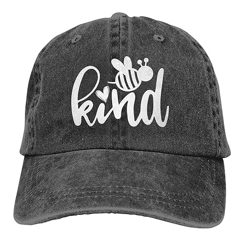 Cute Baseball Hats for Women Men, Bee Gifts Be Kind Baseball Cap