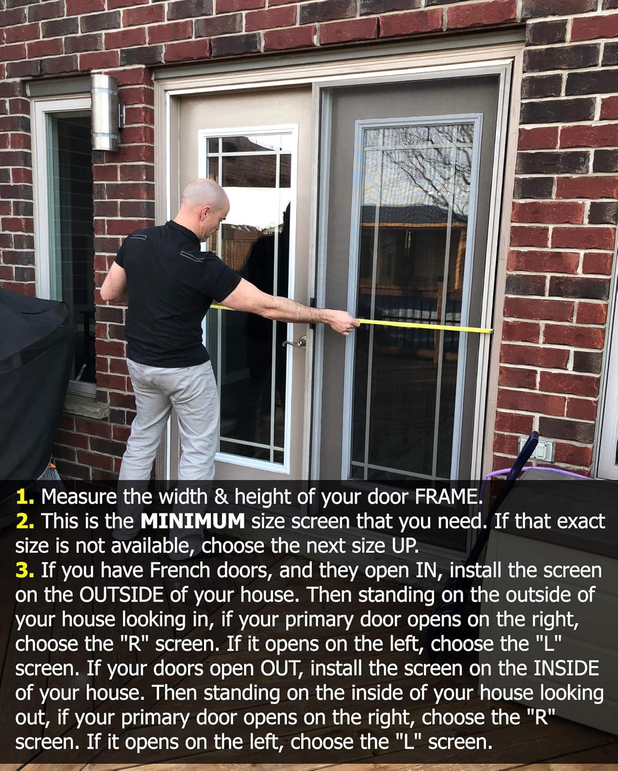 arcadia door outside living room on Magnetic Screen Door For French Door Sliding Patio Door Double Door Covers The Entire Door Frame Offset To One Side To Perfectly Match Your Door Opening Black Amazon Com