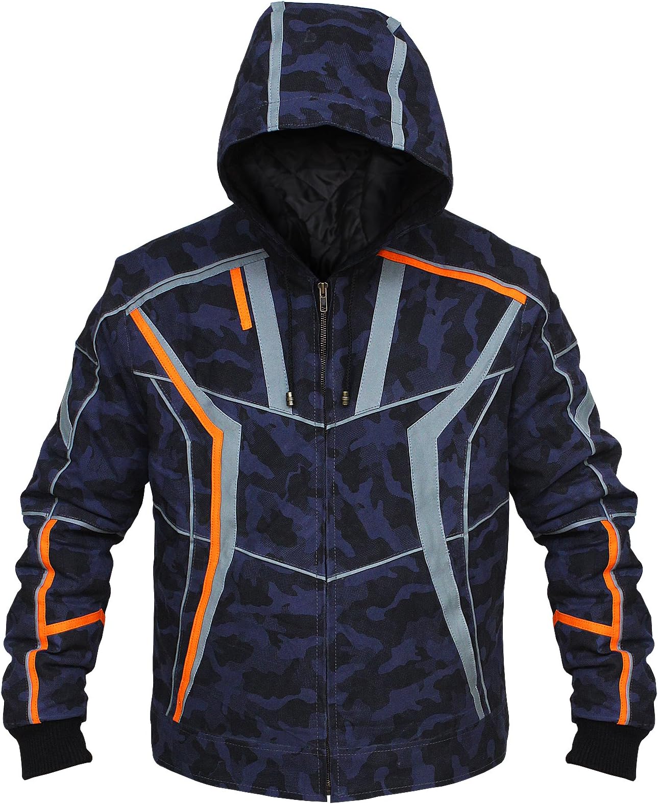 Camouflage Style Iron Hooded Man Jacket
