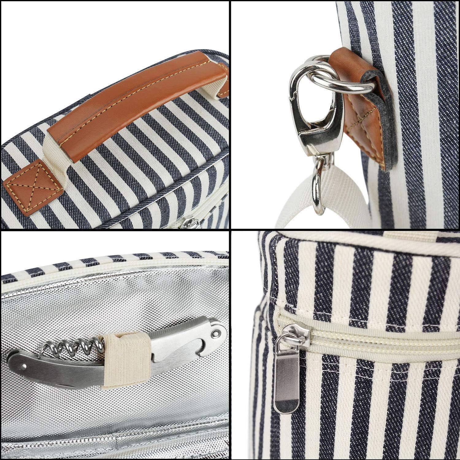 personalized wine cooler bag