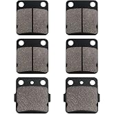 Warrior 350 Carbon Fibre Brake Pads for Yamaha Banshee 350 1990-2006 | Wolverine 350 1995-2005/Blaster 200 2003-2006/ Warrior 350 1989-2004/ Raptor 125 YFM125 2011 Front and Rear