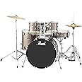 Pearl Roadshow Drum Set 5-Piece Complete Kit with Cymbals and Stands, Bronze Metallic (RS525SC/C707)