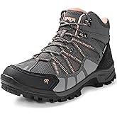 R CORD Womens Hiking Boots Waterproof Hiking Boots Womens Non-Slip Lightweight Outdoor Hiking Shoes Trekking Camping Trail Outdoor