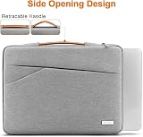 TECOOL 15.6 Inch Laptop Sleeve Protective Case Grey view 7