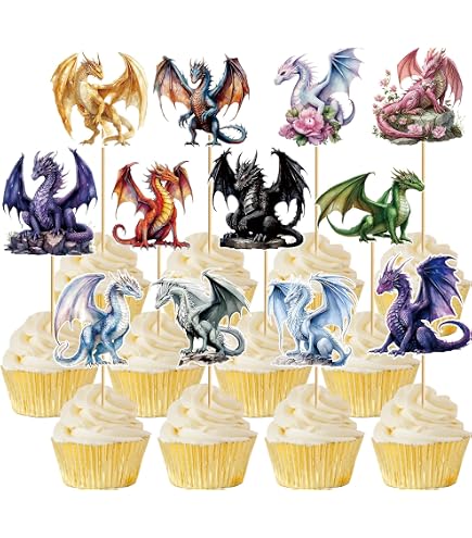 Décoration Dragons comestible décoration de gâteau