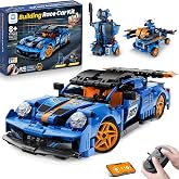 Sillbird 3-in-1 RC Race Car Robot Building Kit, STEM Gifts Toy for Boys 8+ | Coding Sports Car Set with Remote Control, APP-controlled, STEM Toys for Ages 8-13, Birthday Gifts for kids, 473 Pieces