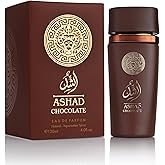 SAADAH Ashad Chocolate Eau De Parfum for Men 4.0 Fl.oz, 120ml Oriental Spicy Gourmand Cologne, Bold Pink Pepper Lavender Cacao, Bourbon Vanilla Amber Vetiver, Long Lasting Masculine Luxury Fragrance
