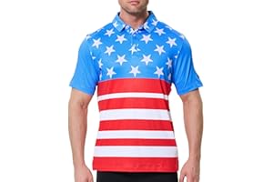 SPORTY BUFF Men's Golf Polo Shirt - Standout Performance Quick-Dry Golf Polo Shirts for Men