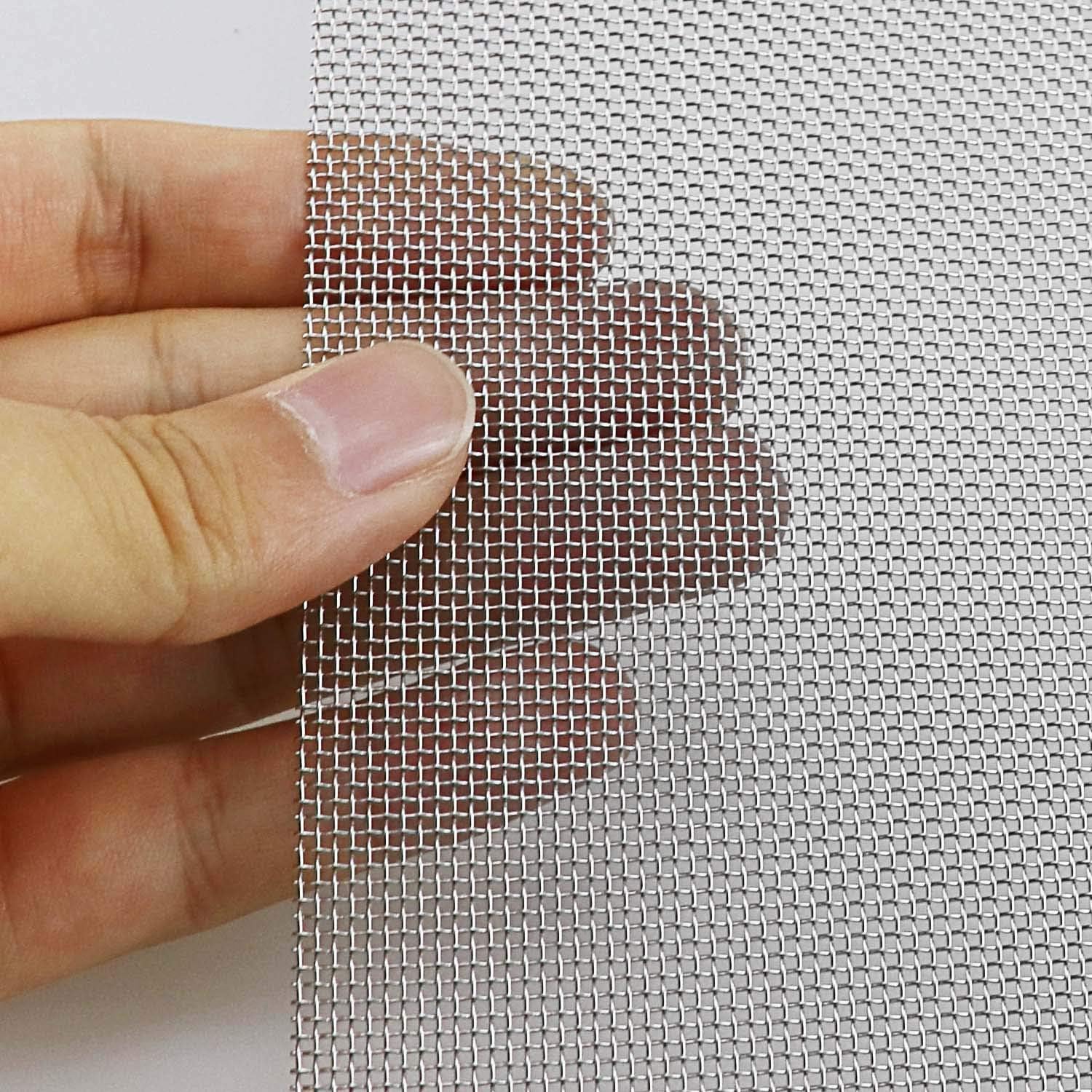 JHN 2 Pack 304 Stainless Steel Woven Wire 20 Mesh, 12"X8" (300X210mm), 1mm Hole, Easy to Cut, Rust Resistant - Image 5