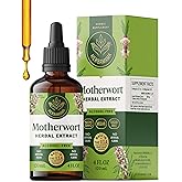 HERBAMAMA Motherwort Tincture - Vegan Motherwort Herb Extract Calming Drops for Women's Support - Non-GMO, Alcohol & Sugar-Free Liquid Relaxation Supplement, 56-Day Supply