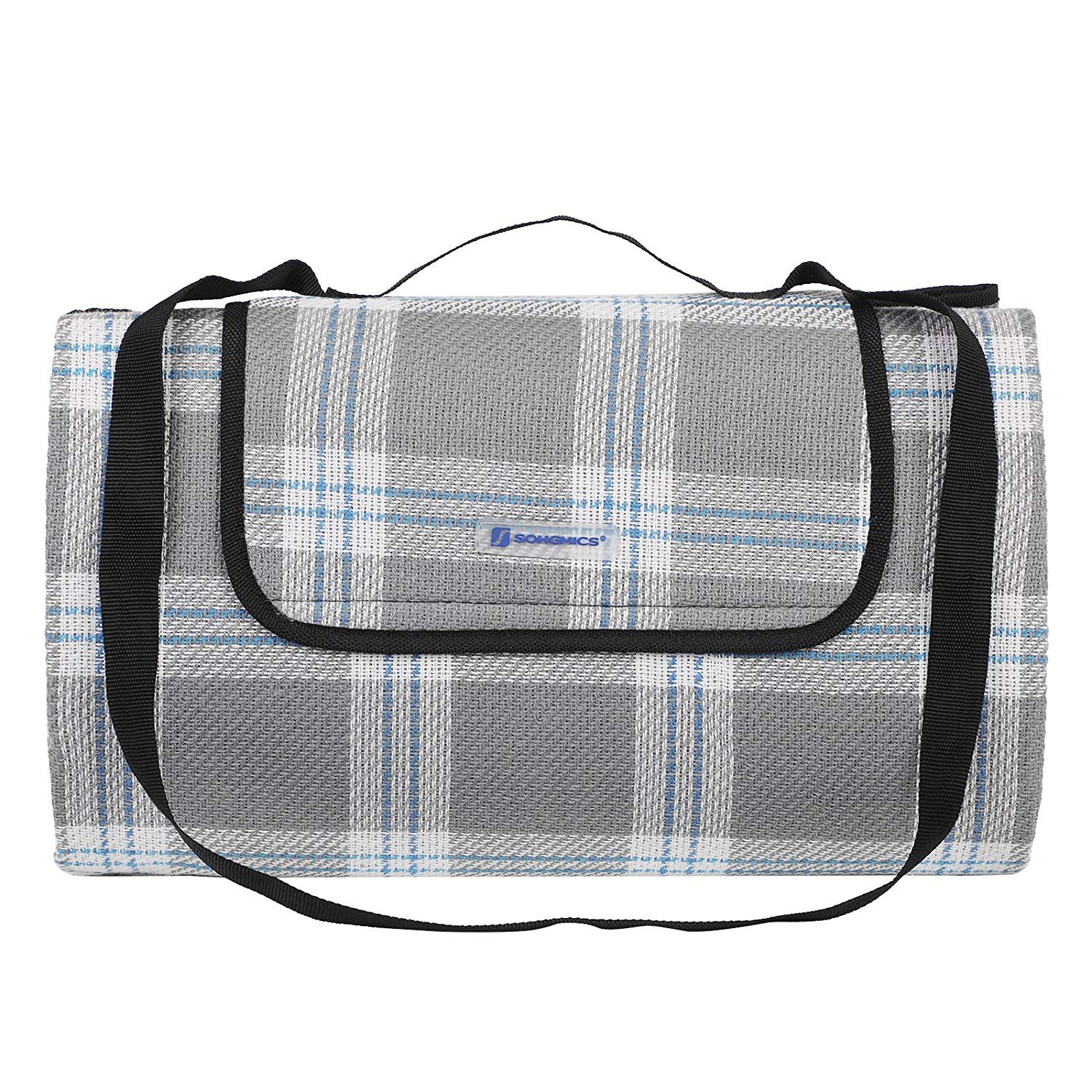 SONGMICS Picnic Blanket 77 x 59 Inches Gray