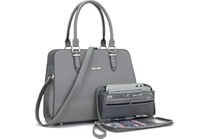 Qiyuer Satchel Purses For Women Top Handle Bag Purse And Wallet Set Work Tote Bags 2pcs